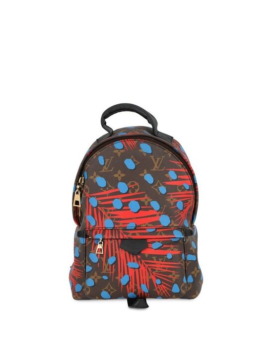 Louis Vuitton Backpack Monogram Jungle Dot Palm Spring PM Noir Black Red Blue main image 9